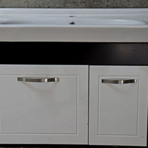 Pvc bathroom cabinet set with hand wash basin